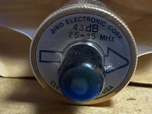 Bird 43 Thruline Watomierz Element samplera 1000W 25-85MHz 43dB Regulowany - Zdjęcie 2 z 4
