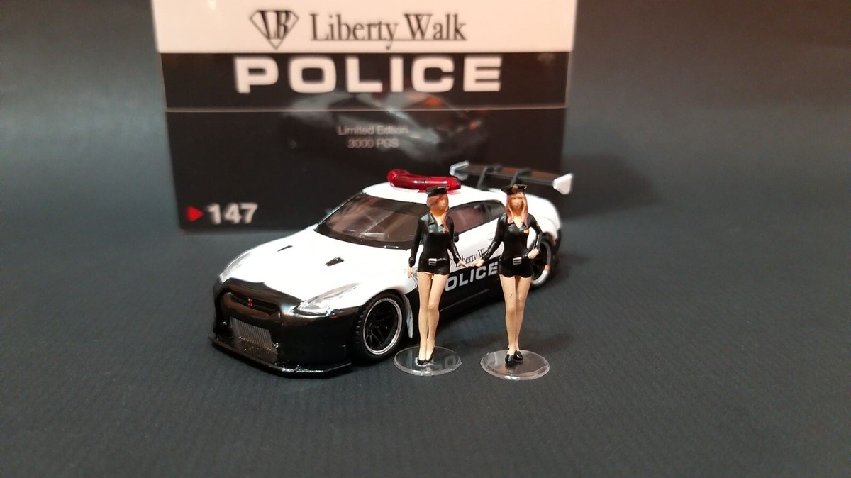 minigt / 1/64 LB★WORKS R35 Type1“Police” MINI GT 147 Nissan GT-R R35 Type 1 Rear Wing Version 1 LB