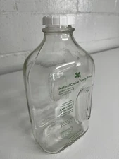 Glass Milk Bottles, new, With New Lids, labeled with out of business dairy.  