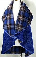 Jerry T Women's Reversible Cape 2x 22 24 Metallic Blue Plus Size Jacket Sr7070