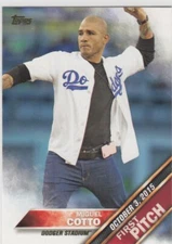 2016 Topps Series 2 MIGUEL COTTO First Pitch Insert Card #FP-11 Dodgers Boxer