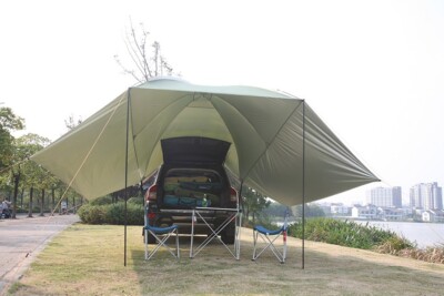Portable Waterproof Car Rear Gazebo Tent Large SUV Awning Sun Shelter Canopy