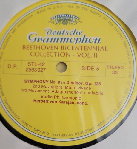 BEETHOVEN BICENTENNIAL COLLECTION SYMPHONIES OVERTURES PART TWO VOL. II LP VINYL - Picture 7 of 12
