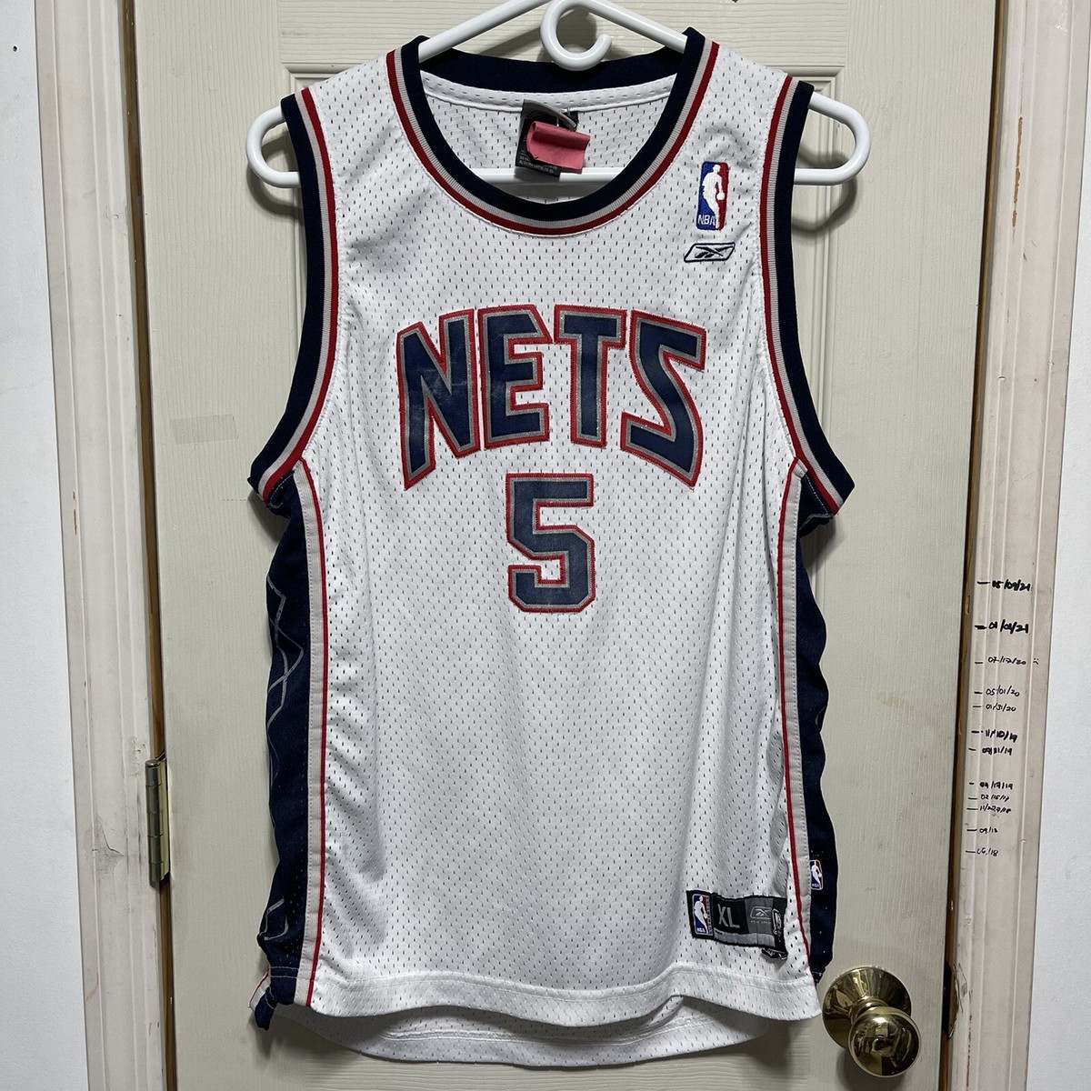 RARE Vintage NBA JASON KIDD #5 NEW JERSEY NETS Reebok JERSEY YOUTH 