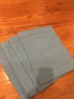 Slate Blue 100% cotton Hem Stitch Set of 4 Placemats New w/tags FREE SHIP!