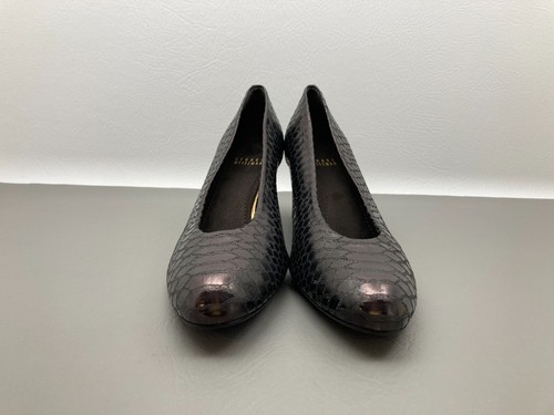 Stuart Weitzman Womens Heels Size 10M Snake Skin Print Brown Leather Pumps New - Picture 5 of 9