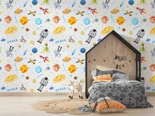 3D Space Pattern Wallpaper Wall Mural Removable Self-adhesive Sticker5629