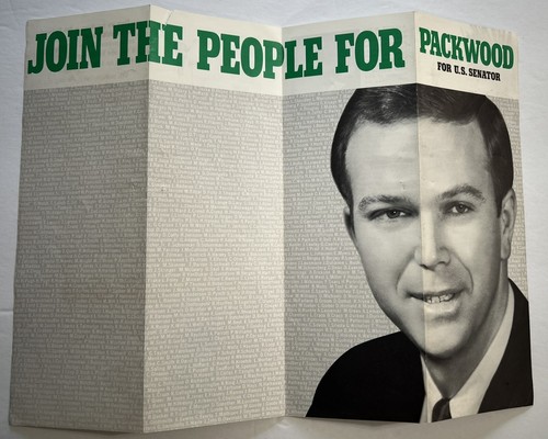 BOB PACKWOOD 1968 1st U.S. SENATE RUN PICTORIAL CAMPAIGN BROCHURE OREGON