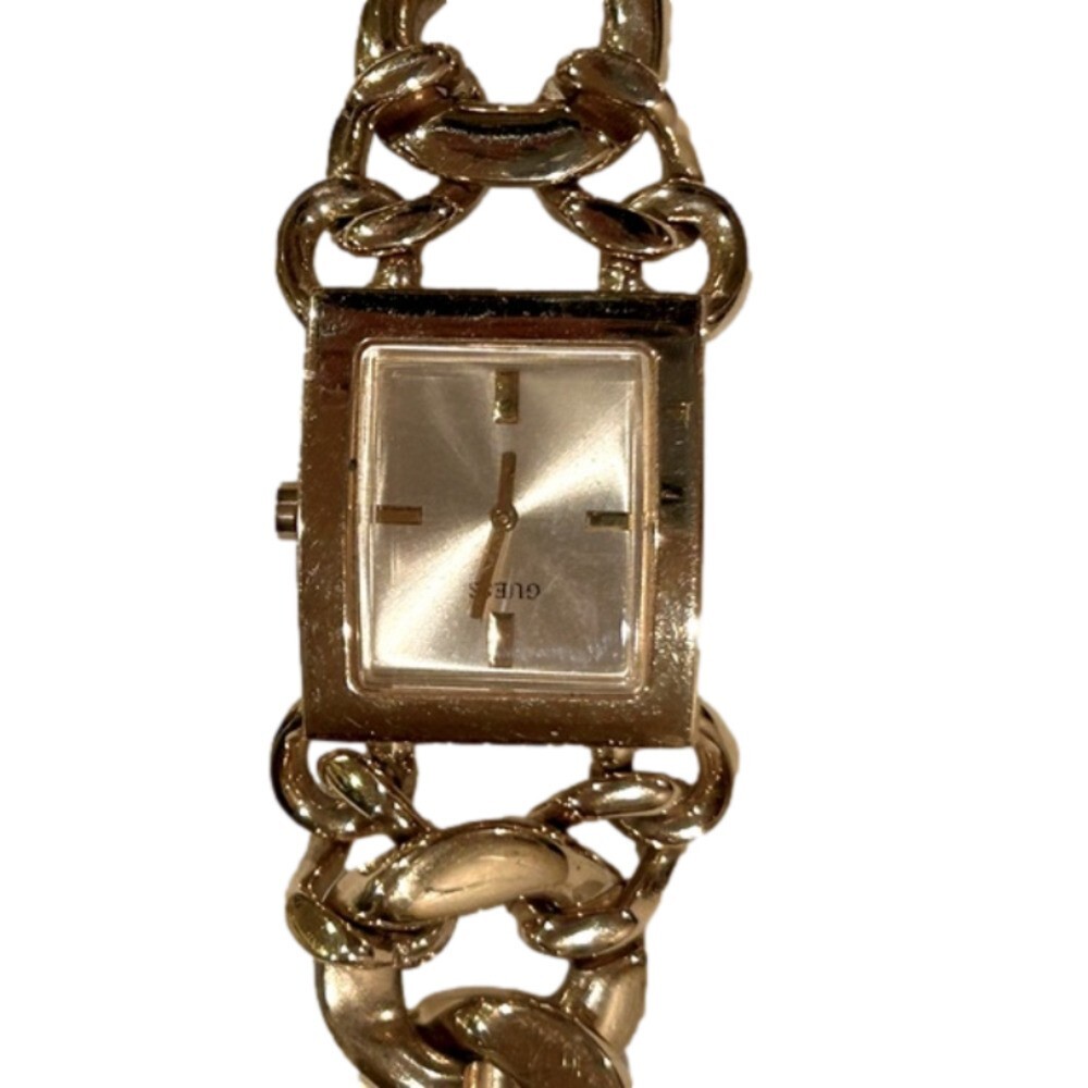 Guess rare vintage gold chain link chunky watch | eBay display picture 1