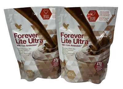 2 PACK - Forever Lite Ultra CHOCOLATE SHAKE MIX with Aminotein  FREE SHIPPING