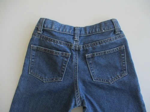 Jeans Size 10 Girls Slim Fit Worn Look Rocker Crazy 8 Adjustable Waistband - Picture 2 of 10