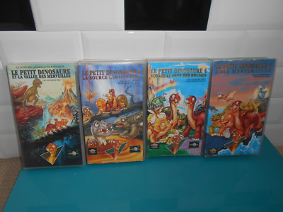 18 5 8 4 Lot Vhs Tapes The Little Dinosaur Fr Cartoon Land Before Time Ebay