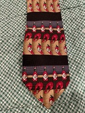 VINTAGE Tabasco Tie Mens 100% Silk Made in USA Shrimp Boil / Hot Sauce