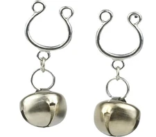 Jingling Bells Non Piercing Nipple Clamps Clips On Ring Fashion Sexy Breasts