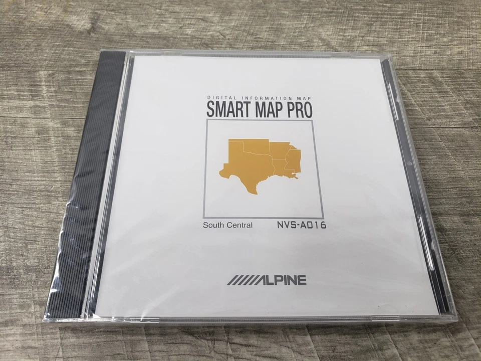 NEW/SEALED* Alpine NVS-A016 (South Central) CD-ROM Navigation Smart Map Pro Disc - Image 2 of 4