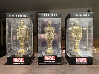 Marvel Collector Corps Founder Statue Iron Man Captain America Spider-Man Rare