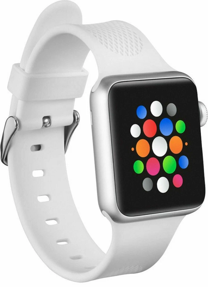 NUEVA Correa deportiva de silicona Insignia NS-AWB38WHT para Apple Watch 38mm BLANCO Foto 2 de 4