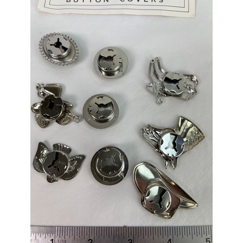 VTG Hold It! Western Themed Button Covers Set Horse Boot Saddle - Picture 6 of 6