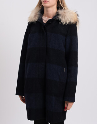 RRP €861 WOOLRICH 3in1 Coat Size L Alpaca Mohair & Wool