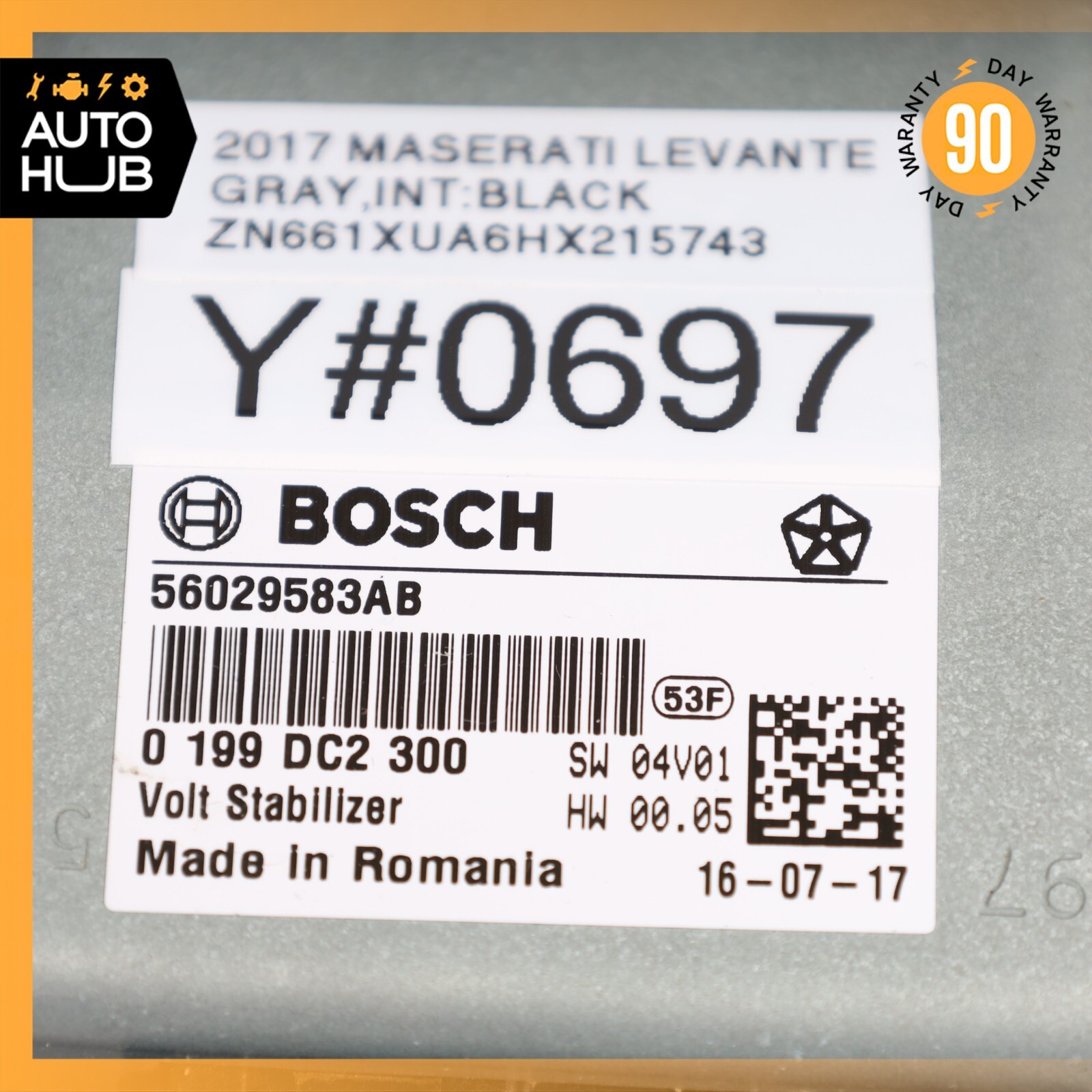 14-22 Maserati Levante Ghibli Voltage Stabilizer Power Inverter Module OEM 44k