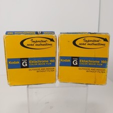 2 VTG Kodak Type G Ektachrome 160 Movie Film Super 8 Cartridge 50ft Exp 6/77