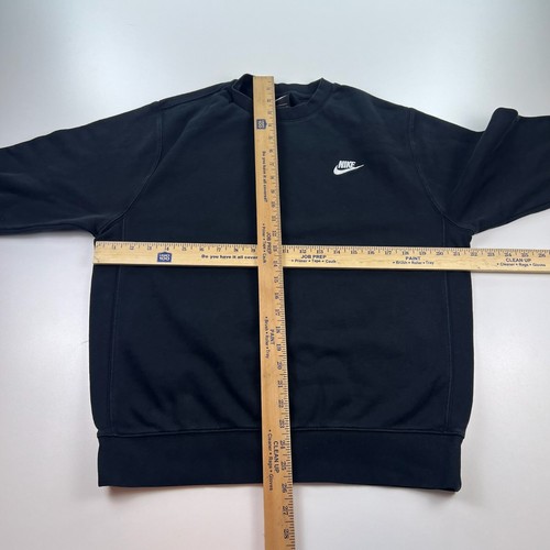 Nike Sweatshirt Adult Medium Black Crew Neck Pullover Fleece Casual - Imagen 5 de 8