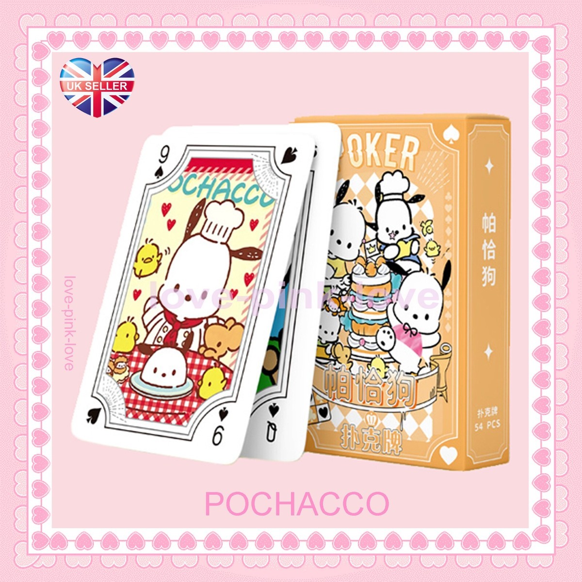 🌸POCHACCO SANRIO KAWAII Playing Cards UK SELLER🌸 | eBay