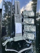 US MILITARY MOLLE II PISTOLMAN POCKET SET, ACU CAMO NEW IN BAG!!