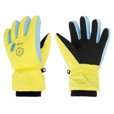 Kids' 3-Size Winter Snowboarding Gloves for Boys  Girls Yellow
