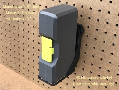 Ryobi Bits Case Holders for Wall, Pegboard, or Ryobi Link Wall Rails - No cases