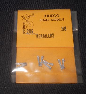 HO Juneco Scale Models #C-206 Rerailers Pack of 4
