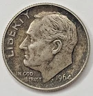 1964-P Roosevelt U.S. Dime – 90% Silver –  Photos are of Exact Coin #64PD