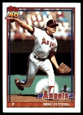 Mike Fetters 1991 Topps #477 Angels MLB READ FREE SHIPPING AutographDen