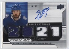 2021-22 Upper Deck Premier Rookie Jersey 64/99 Boris Katchouk #PRA-BK Auto 1yj