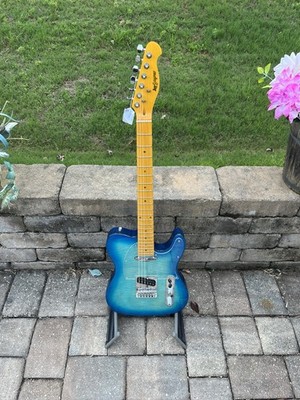 Leo Jaymz Telecaster Style Electric Guitar Blue