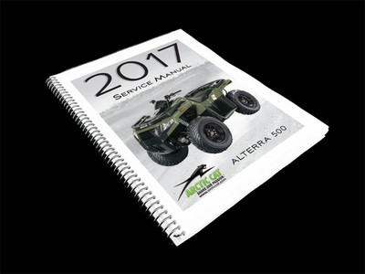 2017 Arctic Cat Alterra 500 ATV Workshop Service Manual: 123 Pages