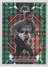 2023 Panini Mosaic Rookies Green Mosaic Prizm Clark Phillips III #301 bn5