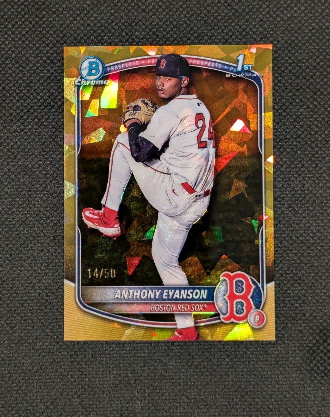 ANTHONY EYANSON 2025 BOWMAN CHROME DRAFT 1ST SAPPHIRE GOLD /50