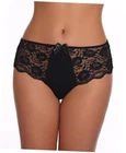 Women's Sexy Floral Lace Panties Cotton Hipster Briefs Women XX-Large Black