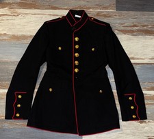 USMC MEN'S 38S DRESS COAT BLUE MC 2312 POLY WOOL BLUES UNIFORM TUNIC TOP MARINE