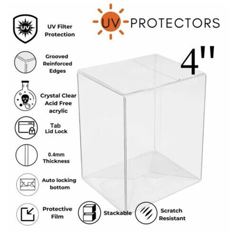 Lot 5 20 50 100 Funko Pop Protector Case for 4" inch Vinyl Figures Collectibles
