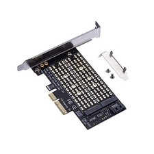 1Pcs M.2 NGFF to Desktop PCIe x4 x8 x16 NVMe SATA Dual SSD PCI Express