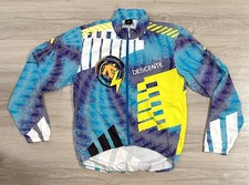 Vintage Descente Jacket Men’s XL Cycling Windbreaker USA Made Striped Logo