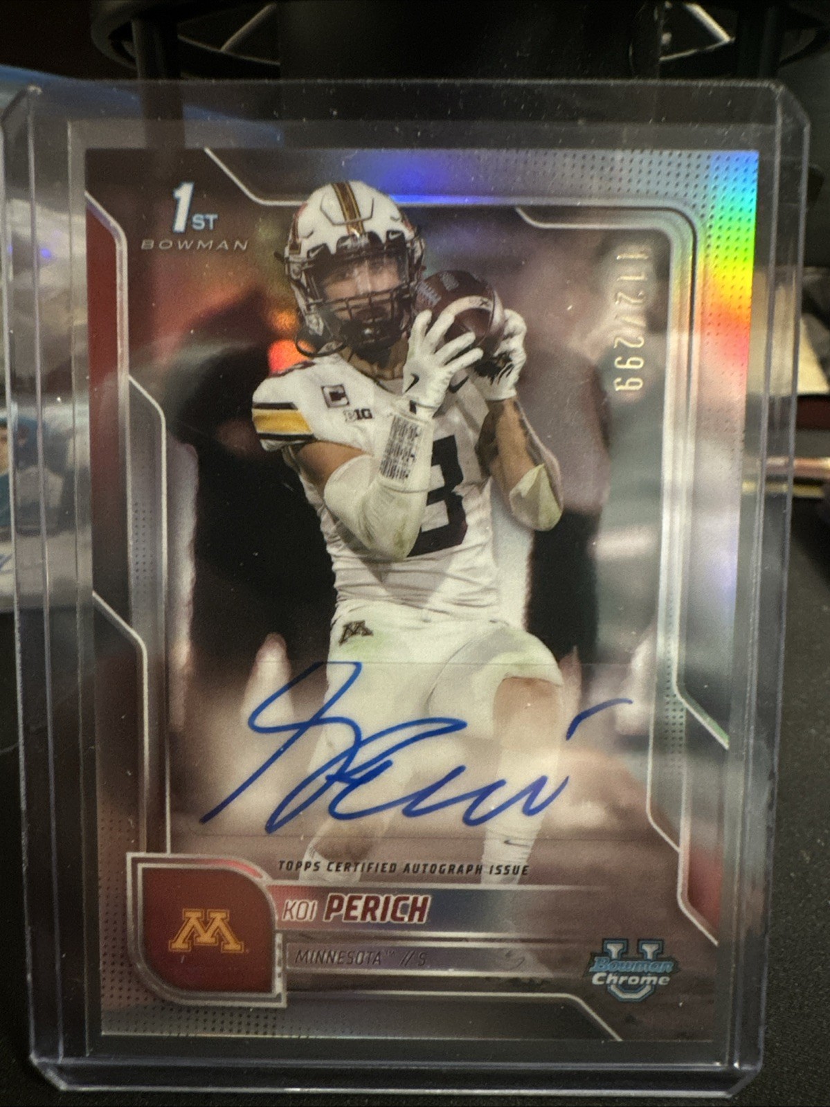 2025 Bowman U Chrome Koi Perich 1st Bowman Auto /299 #BCA-KP Refractor