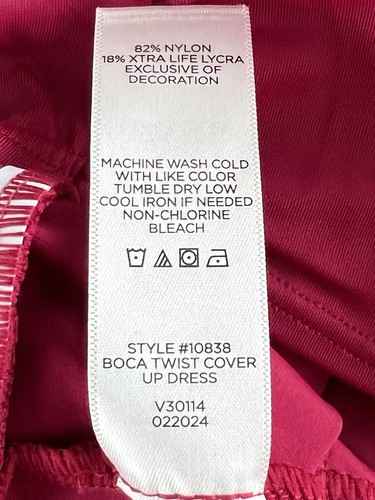 NWT Coolibar UPF 50+ Women's 2X Boca Twist Swim Cover Up Dress Beach Pool - Picture 6 of 9