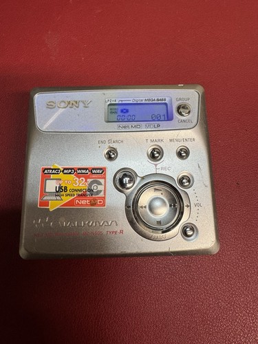 Lecteur MiniDisc Sony Walkman MZ-505 MDLP - Argent - Fonctionne, Corps Seul (occasion)