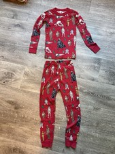 Hanna Andersson Organic Cotton Pajamas Star Wars Christmas Red Size US 6-7