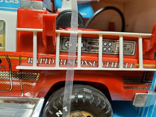 NEW 1990 Nylint Rapid Response Rescue Fire Truck 1260 Steel Toys ~ Made In USA - Picture 10 of 11