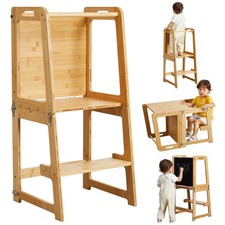 Standing Tower for Toddlers & Kids 1-6Years,Bamboo Kitchen Learning Helper Stool