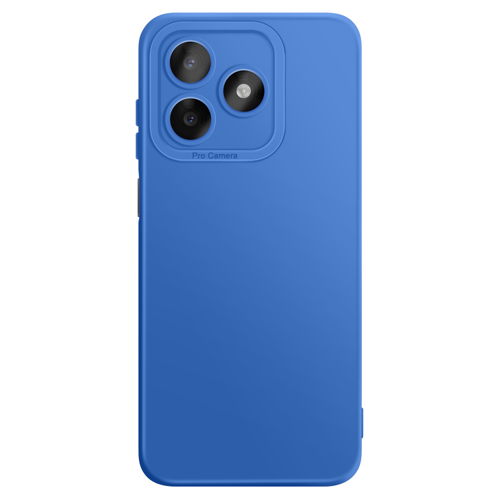 Coque Honor X5c Plus silicone bleu anti-rayure pour lentille caméra